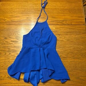 DO+BE Royal Blue Halter Blouse